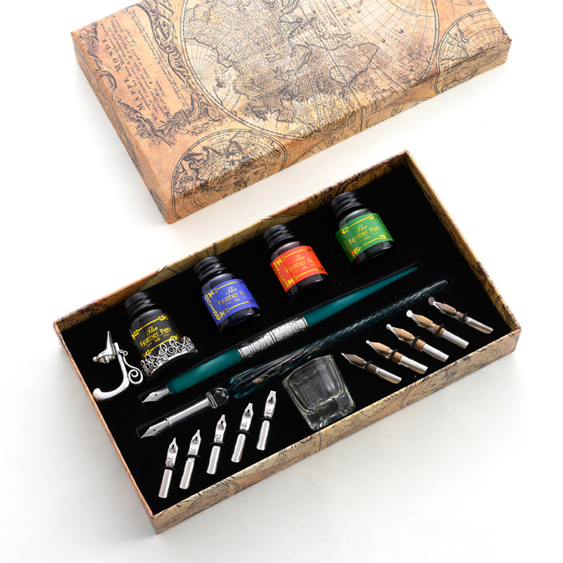 Glass Dip Pen Calligraphy Ink Set - Glass Dip Pen Sets Star Starry