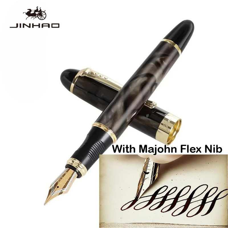 Fountain Pen Calligraphy Flex Nib - JINHAO X450 Fountain Pen With Majohn