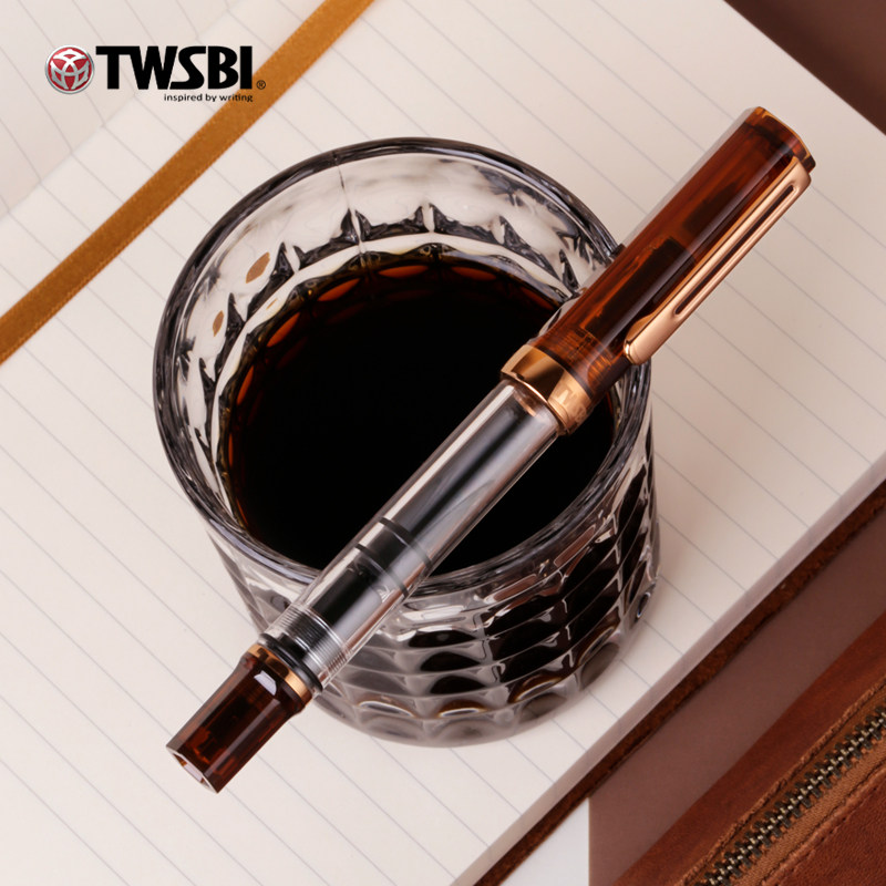 Fountain Pen Piston Filler Large Ink - TWSBI ECO Coffee Brown Fountain Pen