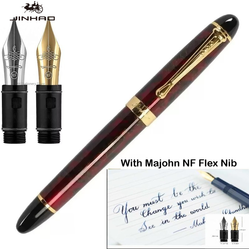 Fountain Pen Calligraphy Flex Nib - JINHAO X450 Fountain Pen With Majohn