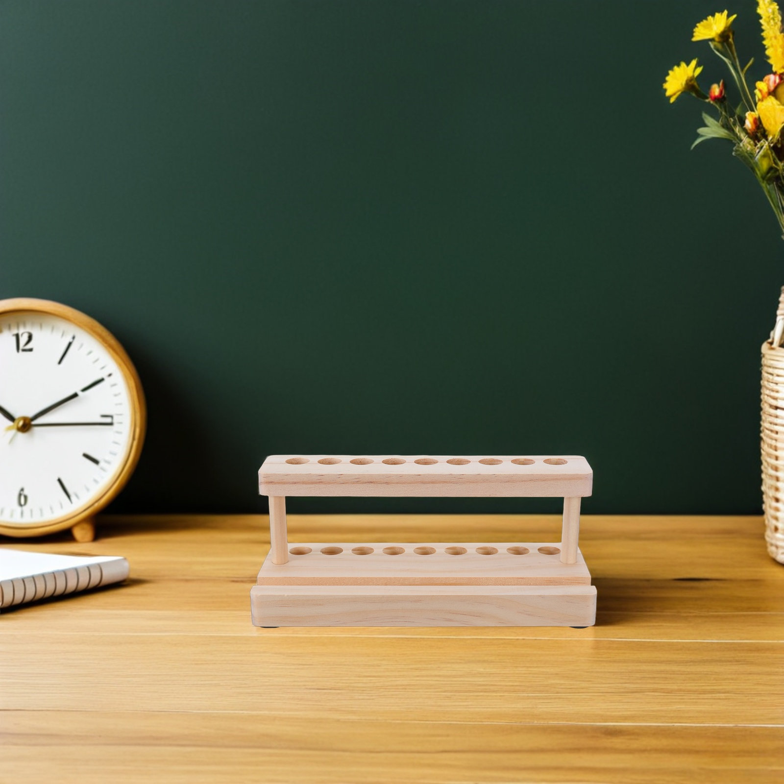 Wooden Phone Stand Holder with - огляд і ціна Wooden Fountain Pen Desk Stand Holder