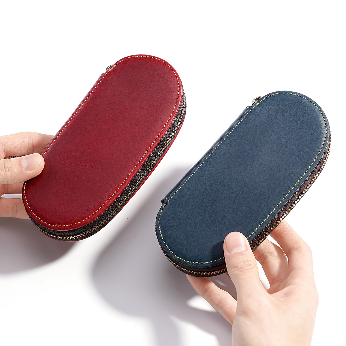 Retro 3-slot Fountain Pen Case - огляд і ціна Leather Fountain Pen Case 3 Slots Pouch