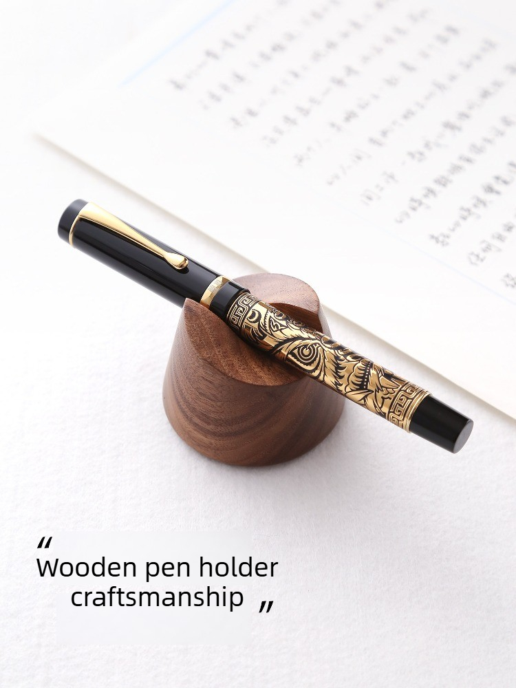 Walnut Wood Fountain Pen Holde - огляд і ціна Wooden Fountain Pen Desk Stand Holder