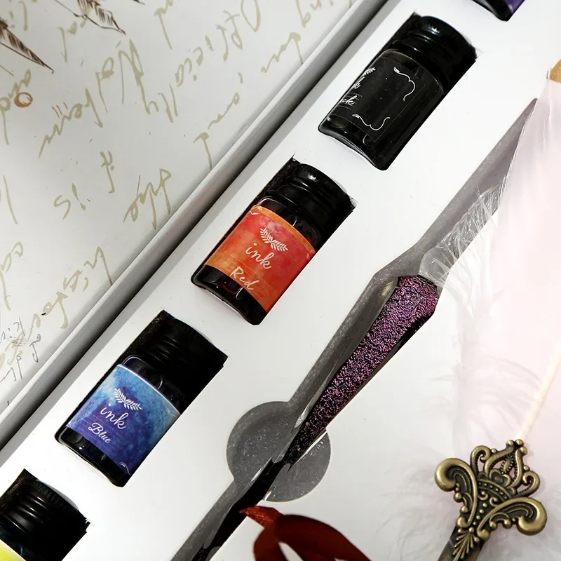 A 1PCS Glass Pen Ink Mercury S - огляд і ціна Glass Dip Pen Calligraphy Ink Set