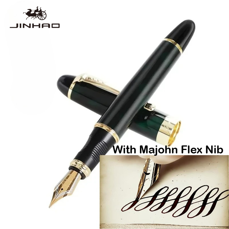 JINHAO X450 Fountain Pen With  - огляд і ціна Fountain Pen Calligraphy Flex Nib