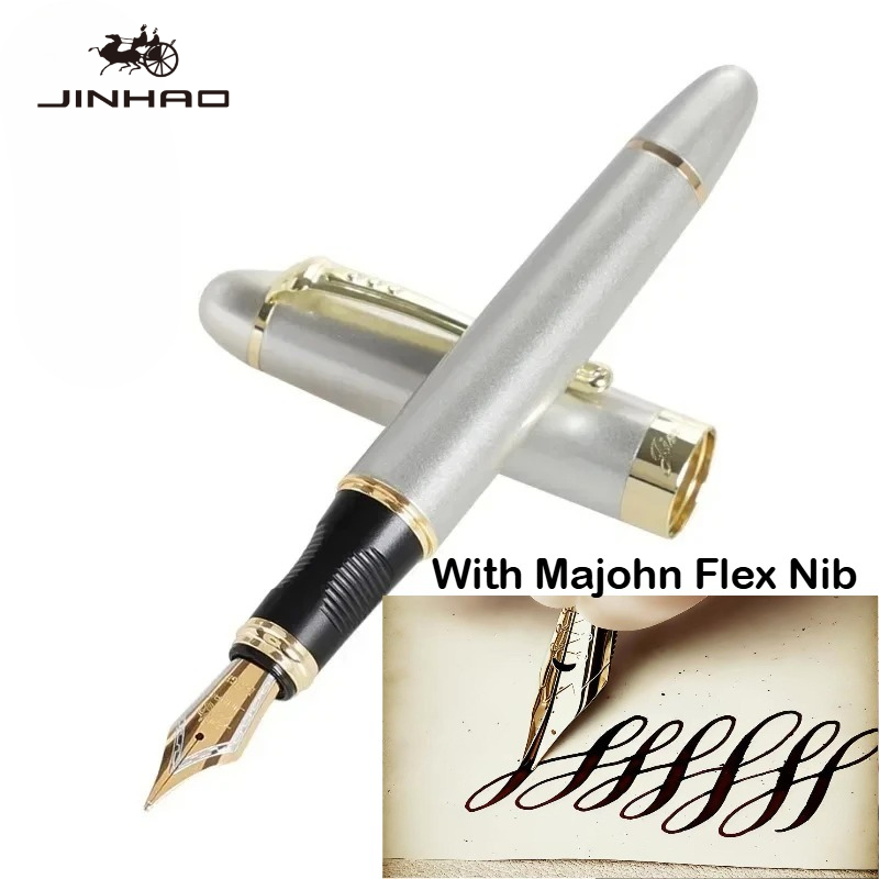 JINHAO X450 Fountain Pen With  - огляд і ціна Fountain Pen Calligraphy Flex Nib