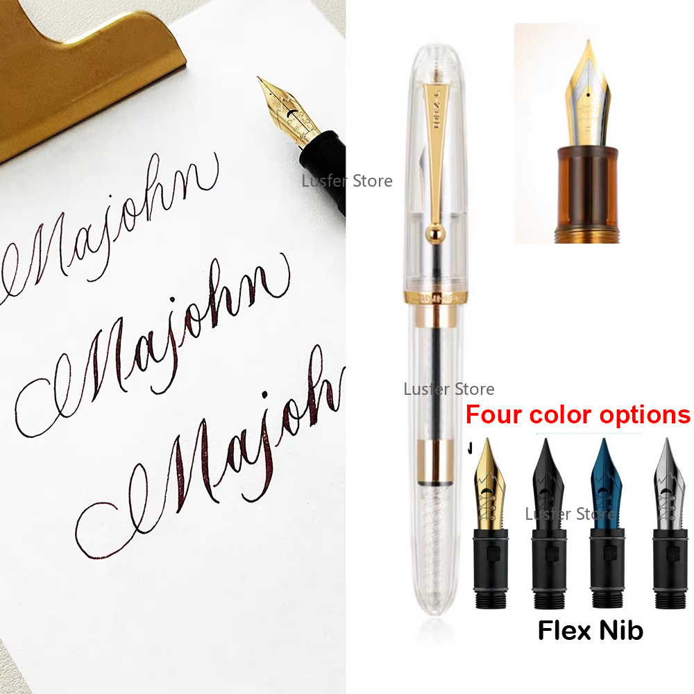 Limited Jinhao 9016 Acrylic Tr - огляд і ціна Fountain Pen Calligraphy Flex Nib