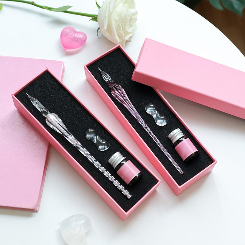 Glass Dip Pen Set With Ink & P - огляд і ціна Glass Dip Pen Calligraphy Ink Set