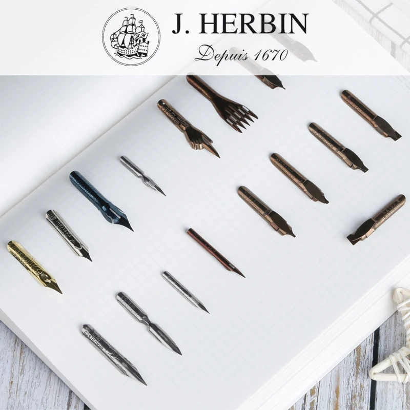 Original France's J. Herbin x  - огляд і ціна Fountain Pen Calligraphy Flex Nib