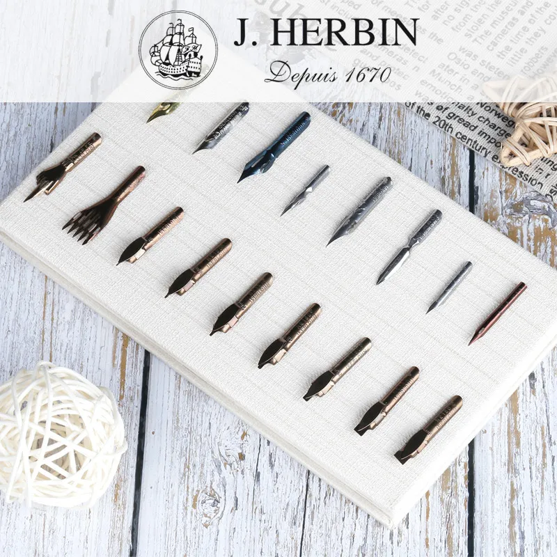 Original France's J. Herbin x  - огляд і ціна Fountain Pen Calligraphy Flex Nib