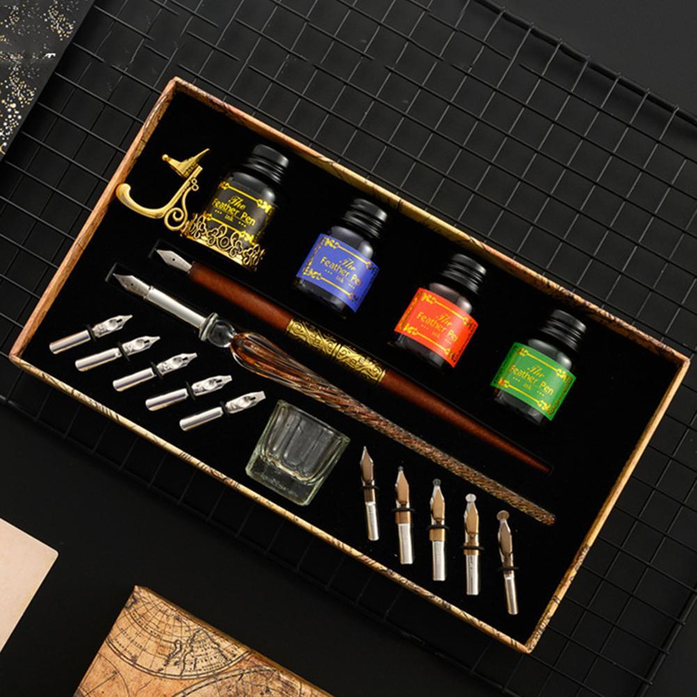 Unique Dip Pen Sets Fountain S - огляд і ціна Glass Dip Pen Calligraphy Ink Set