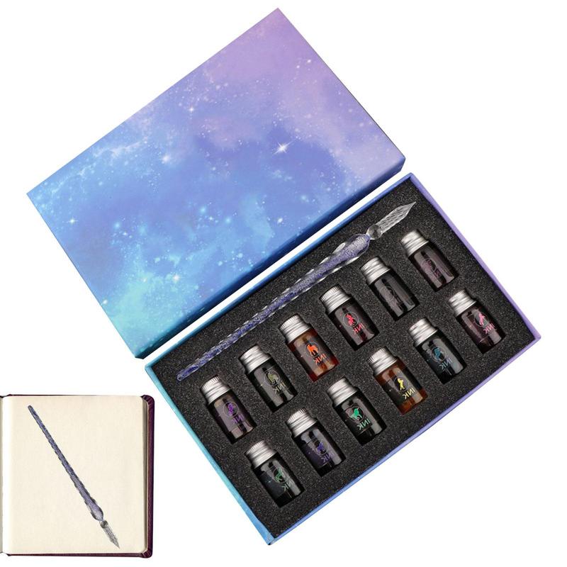 Glass Dip Pen Set Crystal Star - огляд і ціна Glass Dip Pen Calligraphy Ink Set