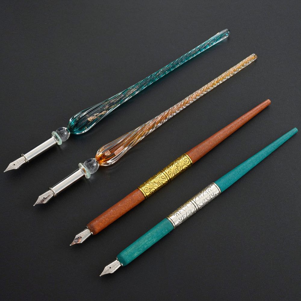 Modern Glass Dip Pen Set Starr - огляд і ціна Glass Dip Pen Calligraphy Ink Set