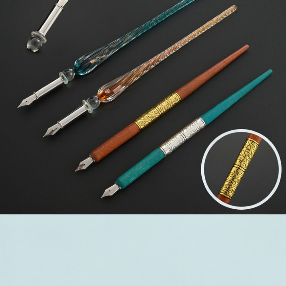 Modern Glass Dip Pen Set Starr - огляд і ціна Glass Dip Pen Calligraphy Ink Set