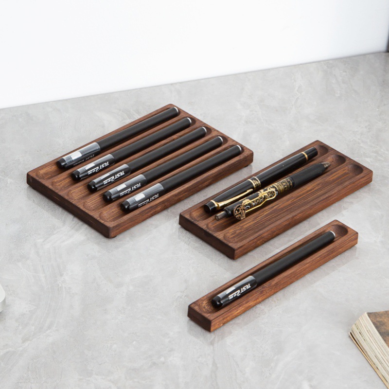 Fountain Pen Holder Desktop Di - огляд і ціна Wooden Fountain Pen Desk Stand Holder