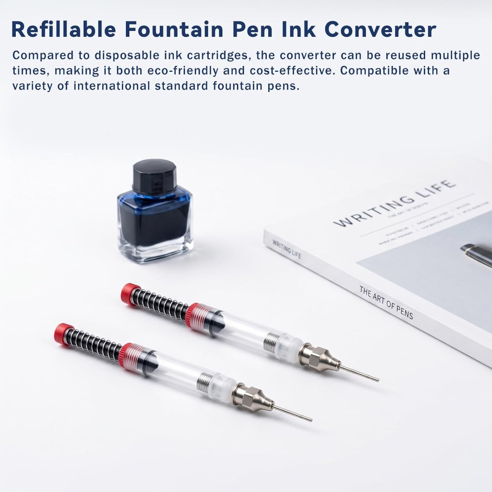 1-10PCS Fountain Pen Filler In - огляд і ціна Fountain Pen Converter Ink Suction
