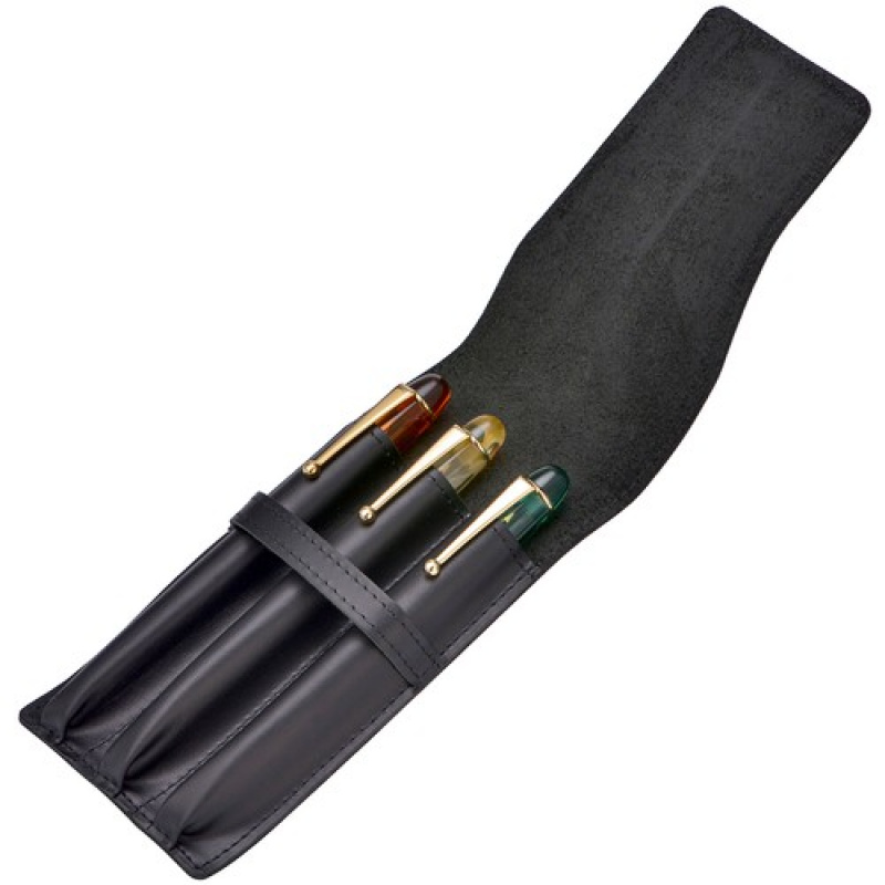 A+ 3 Slots Vintage Leather Fou - огляд і ціна Leather Fountain Pen Case 3 Slots Pouch