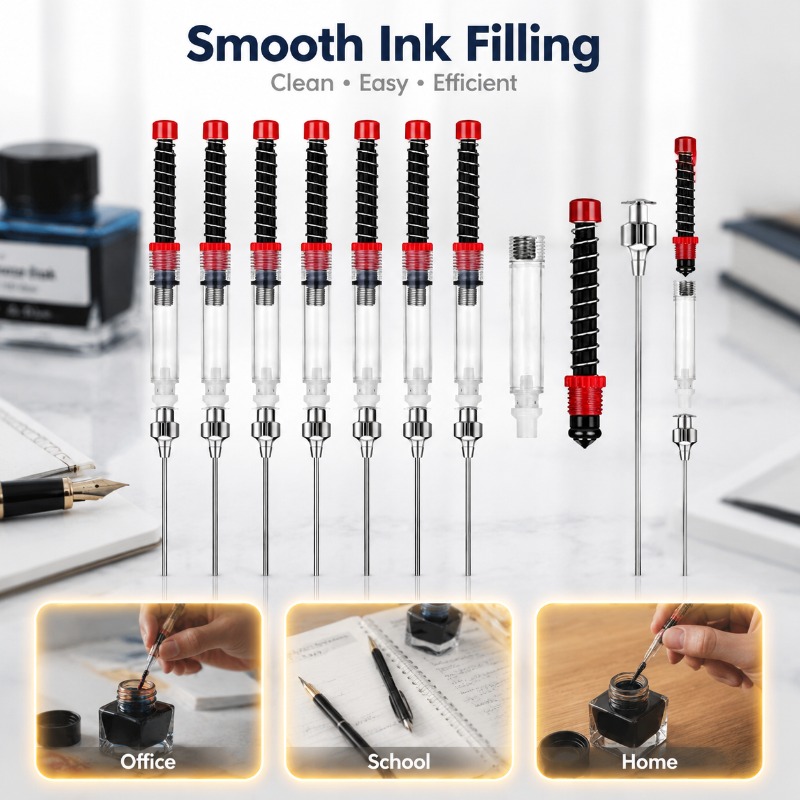 Spring Powered Push Pull Fount - огляд і ціна Fountain Pen Converter Ink Suction