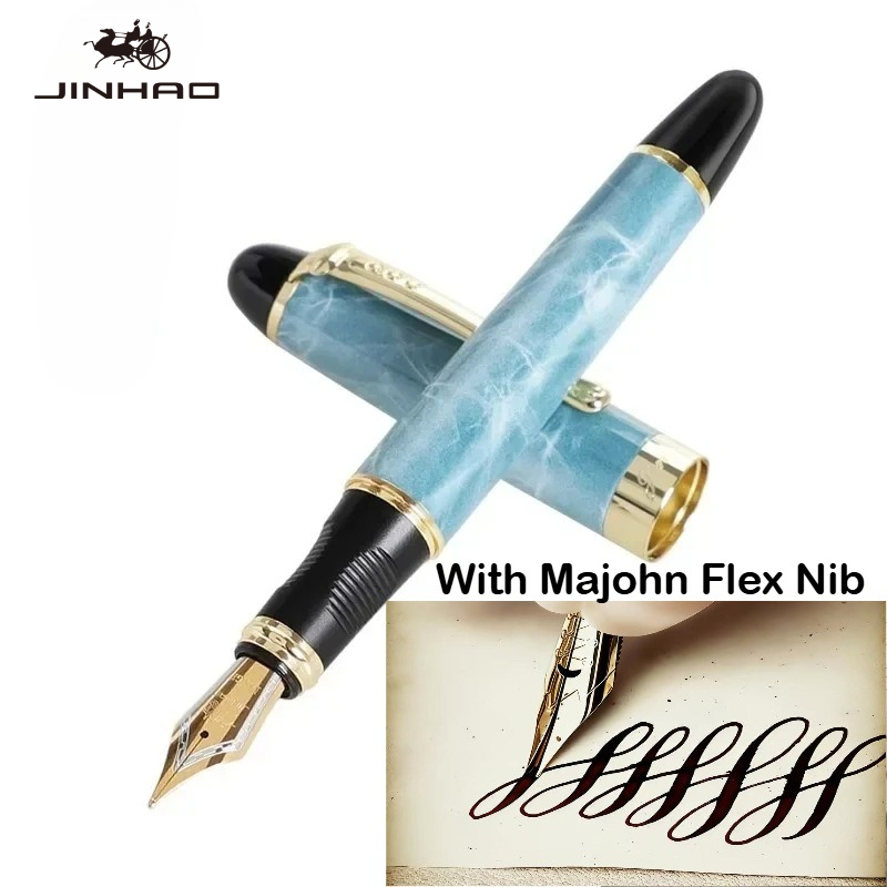 JINHAO X450 With Majohn Flex N - огляд і ціна Fountain Pen Calligraphy Flex Nib