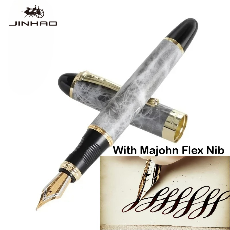 JINHAO X450 With Majohn Flex N - огляд і ціна Fountain Pen Calligraphy Flex Nib