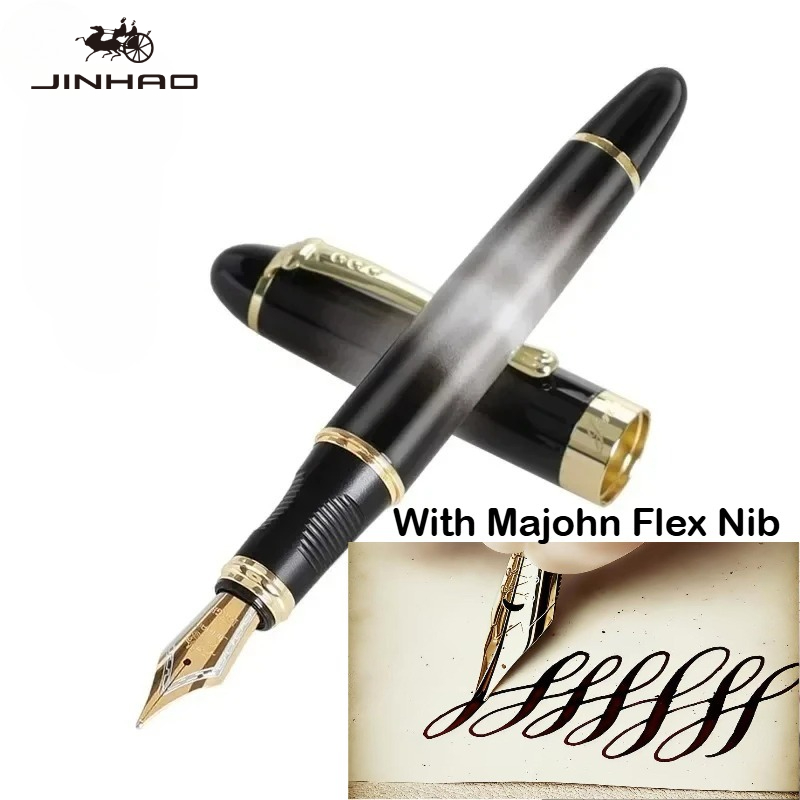 JINHAO X450 With Majohn Flex N - огляд і ціна Fountain Pen Calligraphy Flex Nib