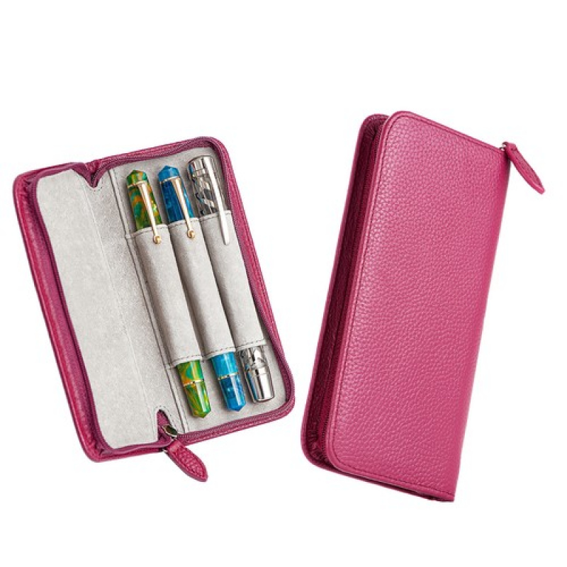 A+ 3 Slots Real Leather Founta - огляд і ціна Leather Fountain Pen Case 3 Slots Pouch