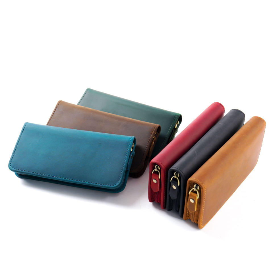 Crazy Horse Genuine Leather Pe - огляд і ціна Leather Fountain Pen Case 3 Slots Pouch