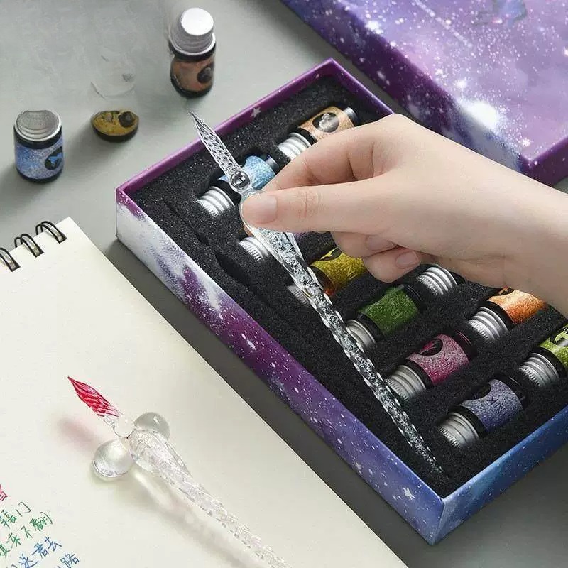 Romantic Dreamy  Starry  Dip P - огляд і ціна Glass Dip Pen Calligraphy Ink Set