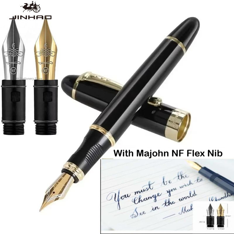 JINHAO X450 Fountain Pen With  - огляд і ціна Fountain Pen Calligraphy Flex Nib